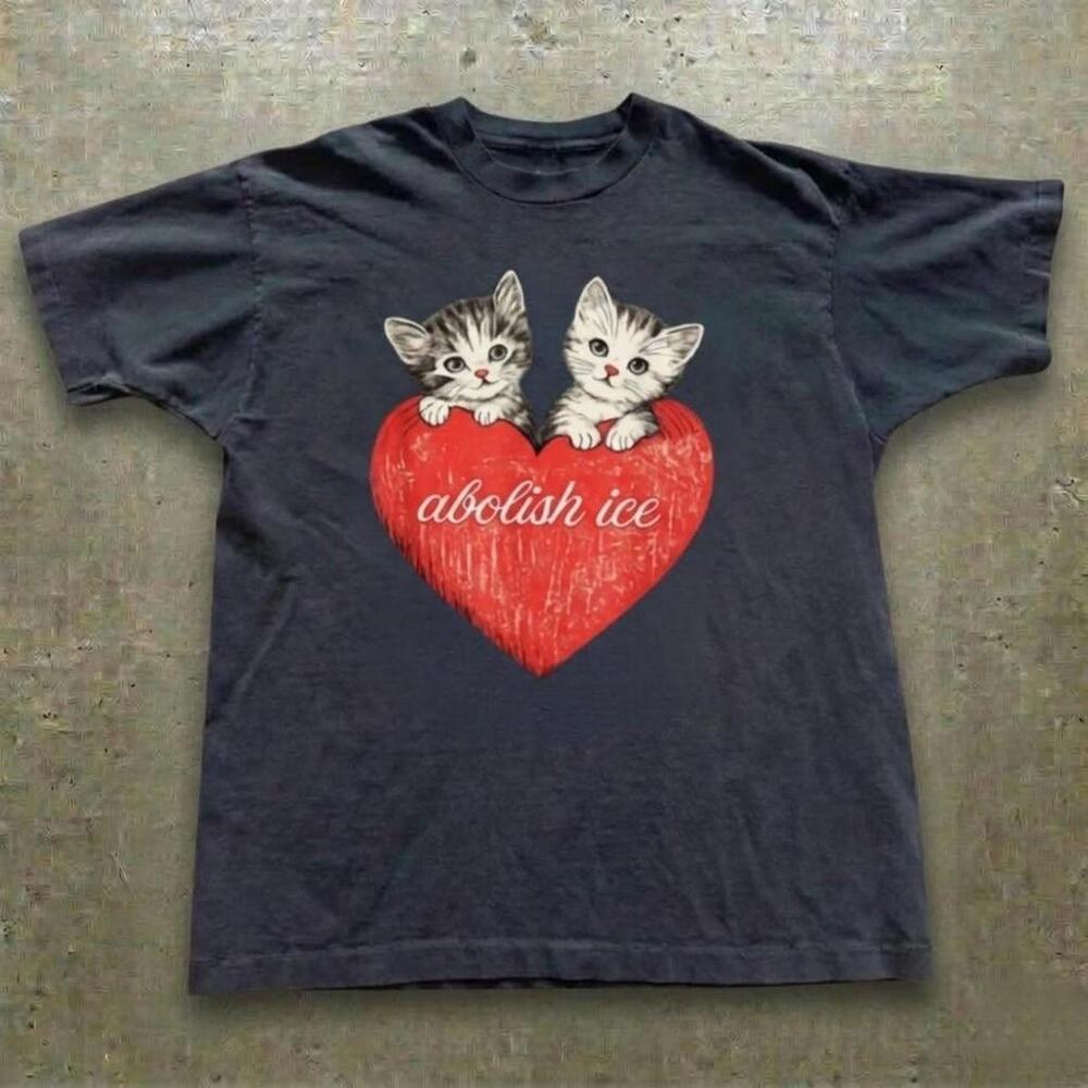 Abolish Ice Black Cotton T-Shirt
